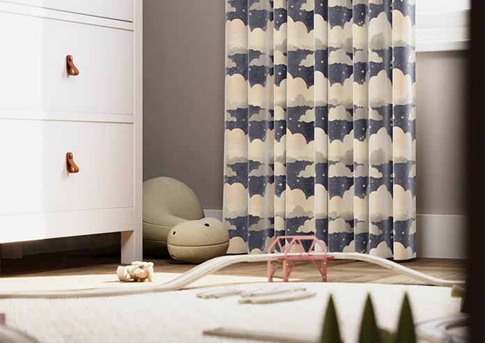 Cloudy Cosmos, Twinkle Grey - Made to Measure Curtains - Image 5